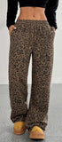 High waisted leopard sweats