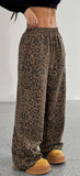 High waisted leopard sweats