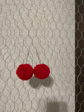 Red Pom earrigns