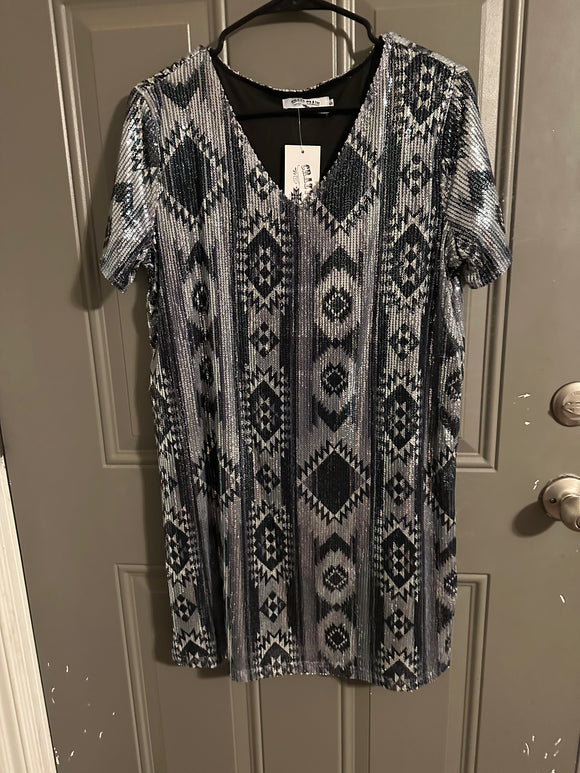 Crazy Train Aztec Dress