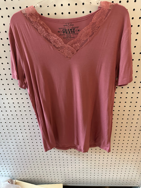 Crazy Train Mauve Tee