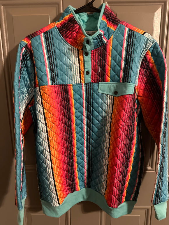 Crazy Train Serape Pullover