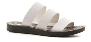 White sandals