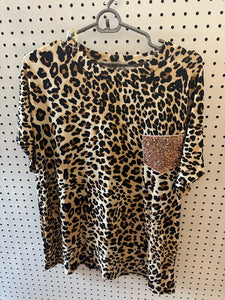 Cheetah with Rose Gold Pocket