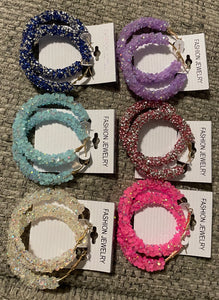 Studded hoops
